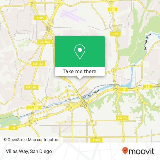 Villas Way map