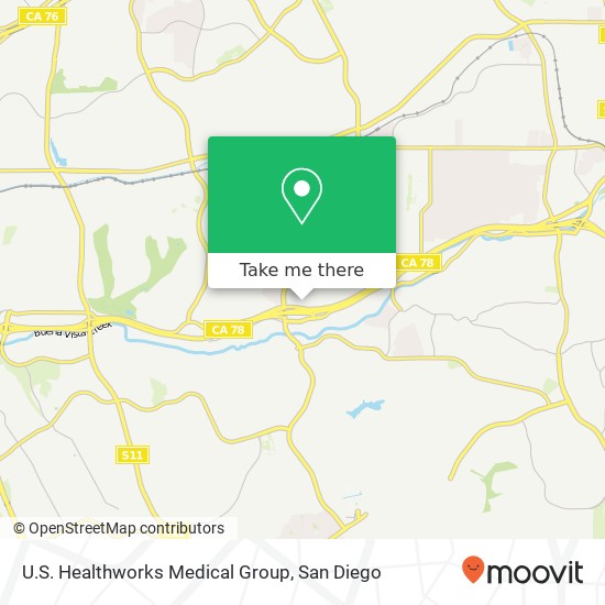 U.S. Healthworks Medical Group map