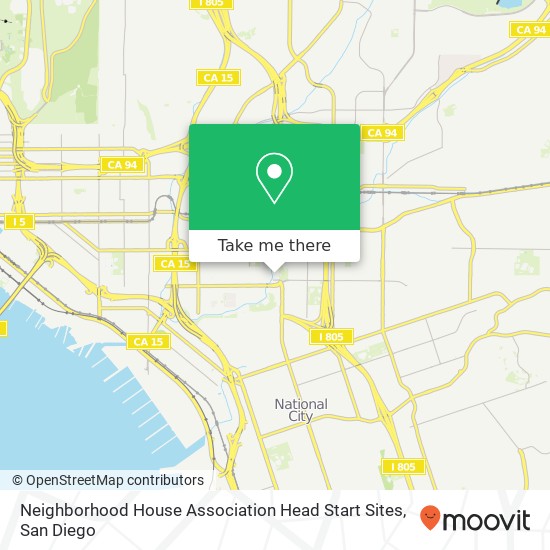 Neighborhood House Association Head Start Sites map