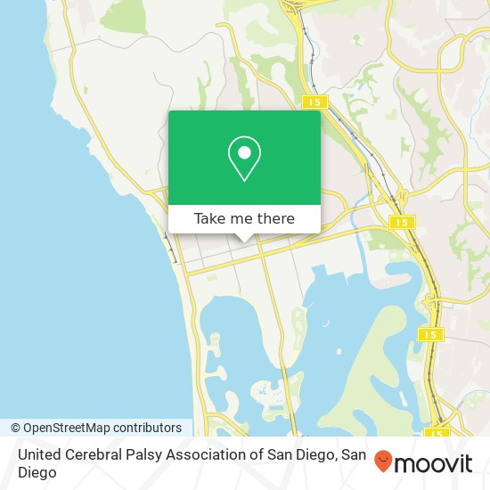 United Cerebral Palsy Association of San Diego map
