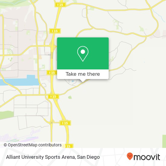 Alliant University Sports Arena map