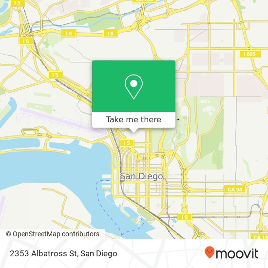 2353 Albatross St map