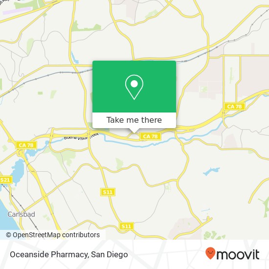 Mapa de Oceanside Pharmacy