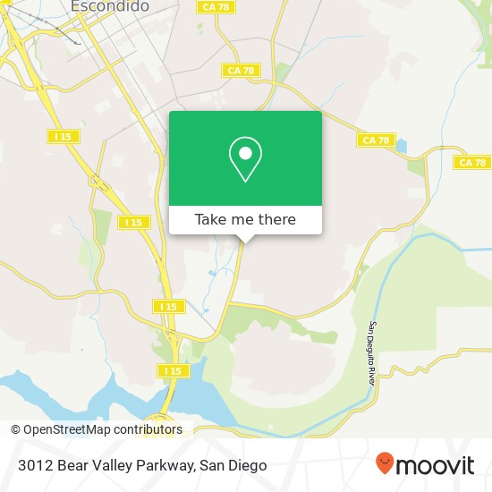 Mapa de 3012 Bear Valley Parkway