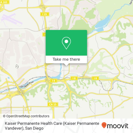 Kaiser Permanente Health Care (Kaiser Permanente Vandever) map