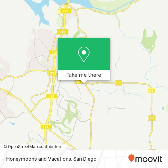 Mapa de Honeymoons and Vacations