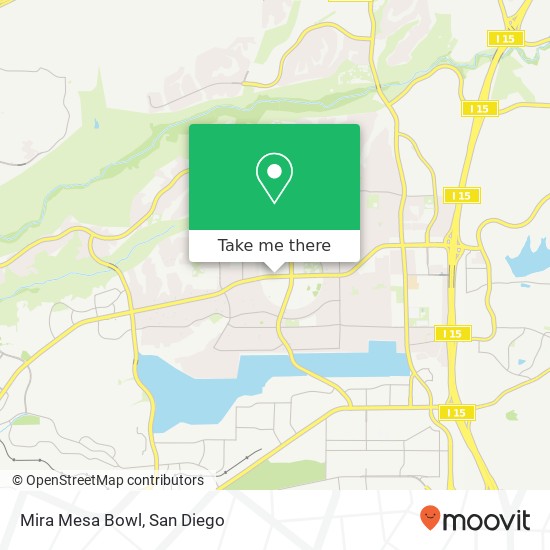 Mapa de Mira Mesa Bowl