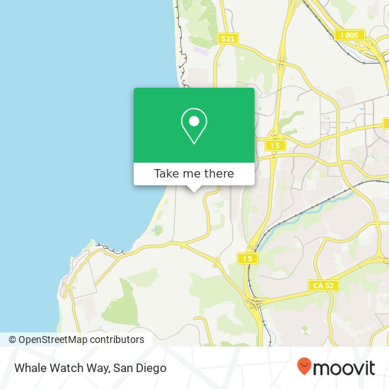 Mapa de Whale Watch Way