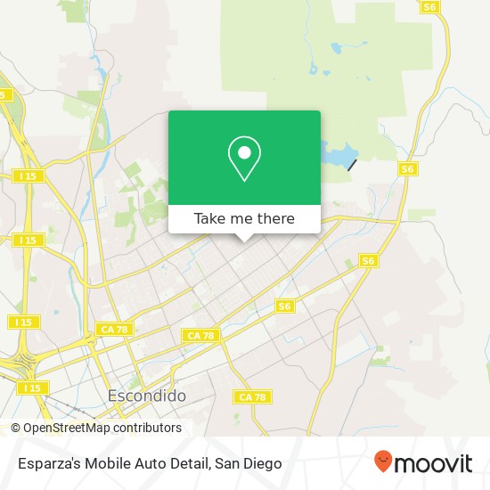 Esparza's Mobile Auto Detail map