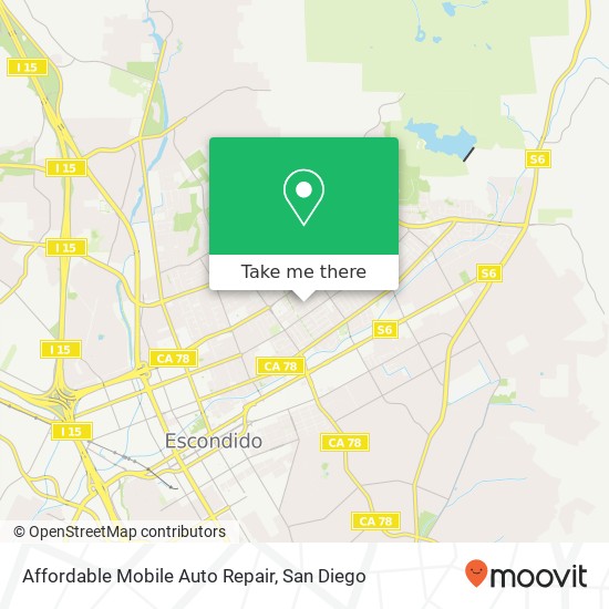 Mapa de Affordable Mobile Auto Repair