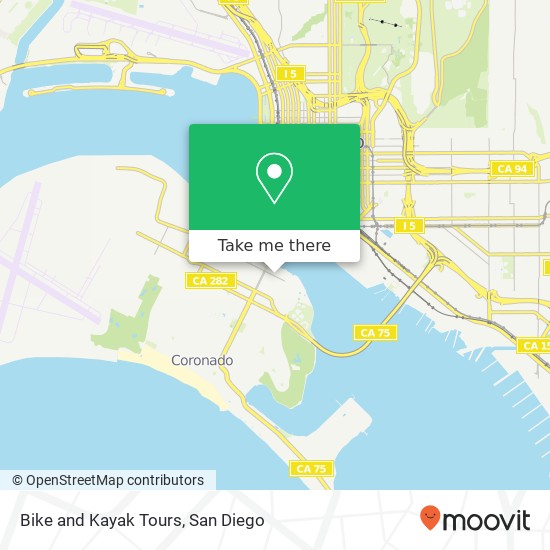 Bike and Kayak Tours map