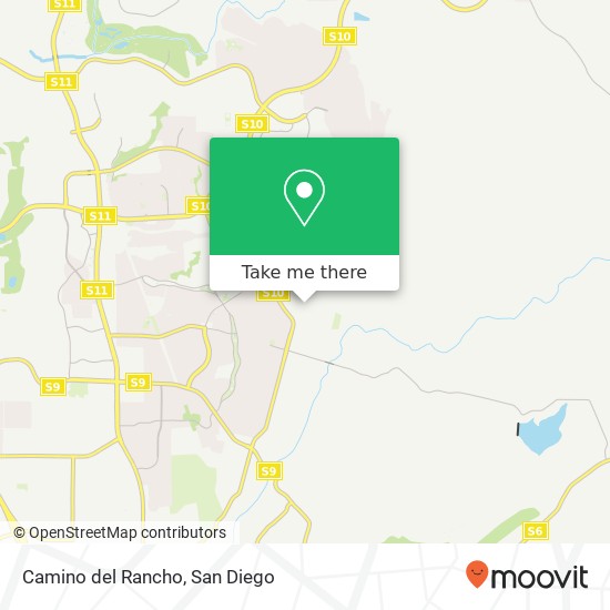 Camino del Rancho map