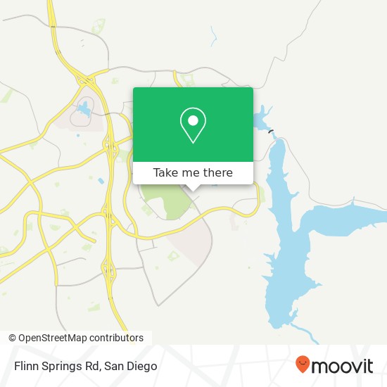 Mapa de Flinn Springs Rd