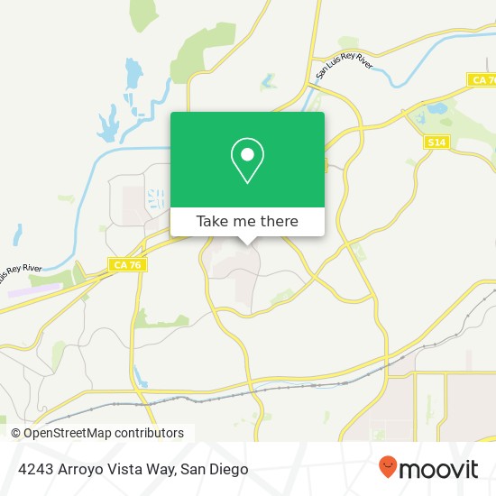 4243 Arroyo Vista Way map