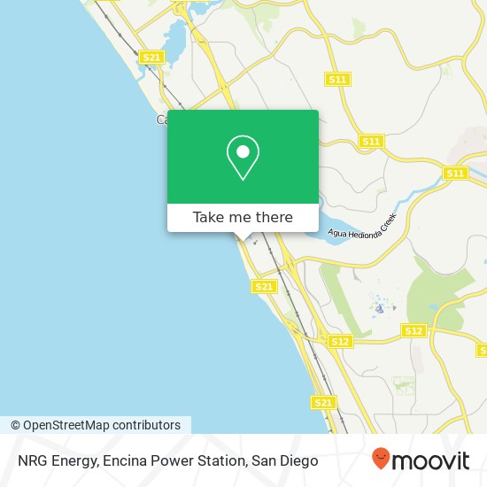 Mapa de NRG Energy, Encina Power Station