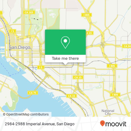 Mapa de 2984-2988 Imperial Avenue