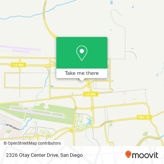 Mapa de 2326 Otay Center Drive