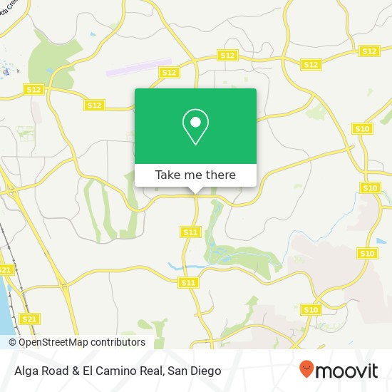 Alga Road & El Camino Real map