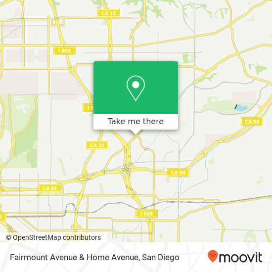 Fairmount Avenue & Home Avenue map