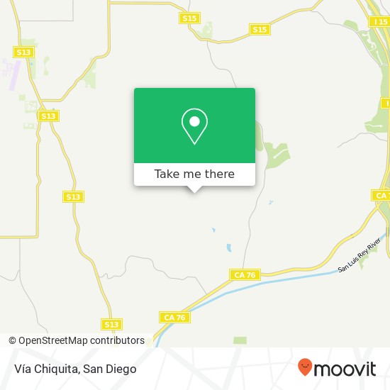 Mapa de Vía Chiquita