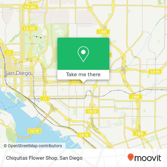 Mapa de Chiquitas Flower Shop