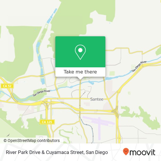 River Park Drive & Cuyamaca Street map