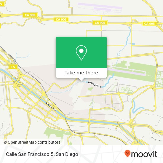Calle San Francisco 5 map