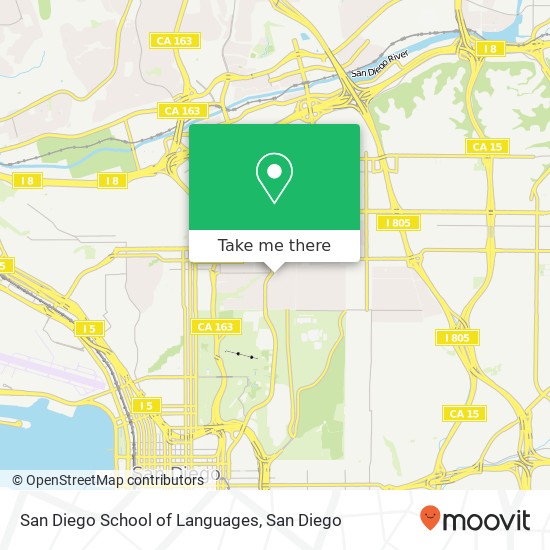 San Diego School of Languages map