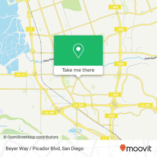 Beyer Way / Picador Blvd map