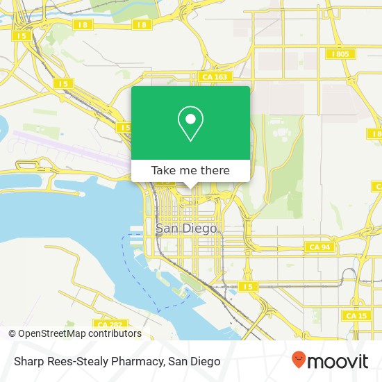 Sharp Rees-Stealy Pharmacy map