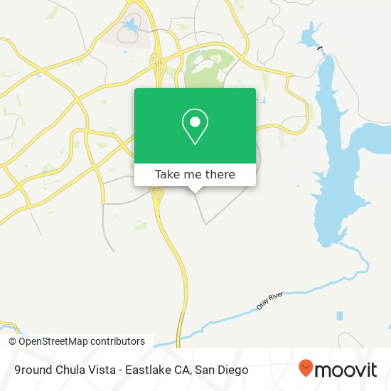 9round Chula Vista - Eastlake CA map