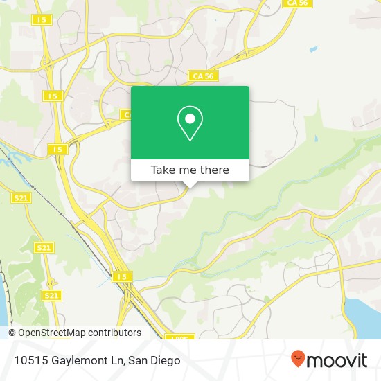 Mapa de 10515 Gaylemont Ln