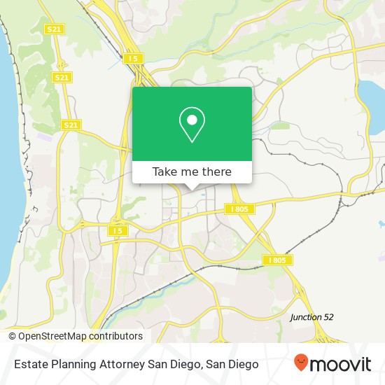 Estate Planning Attorney San Diego map