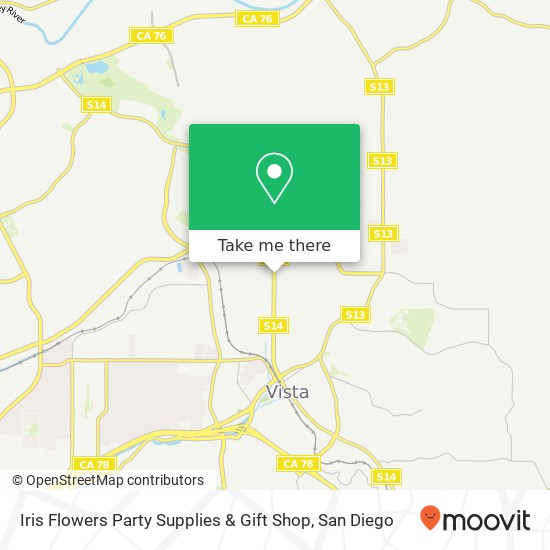 Iris Flowers Party Supplies & Gift Shop map