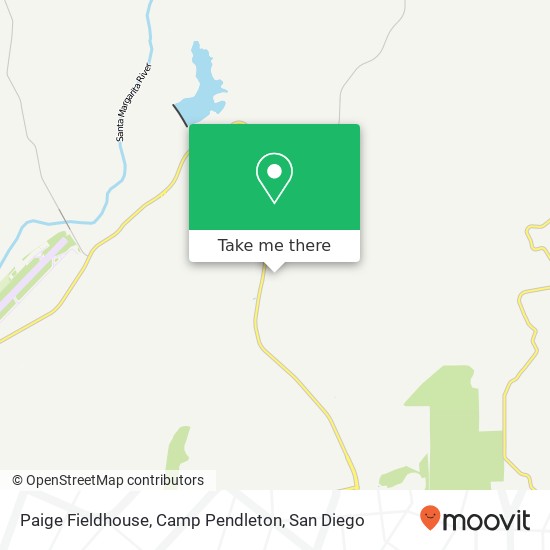 Mapa de Paige Fieldhouse, Camp Pendleton