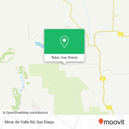 Mirar de Valle Rd map