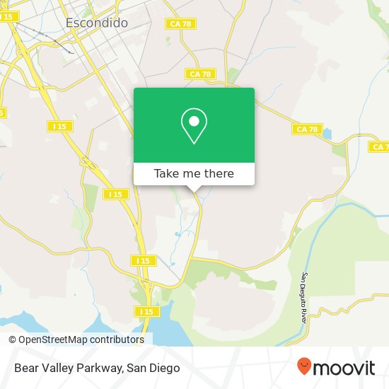 Mapa de Bear Valley Parkway