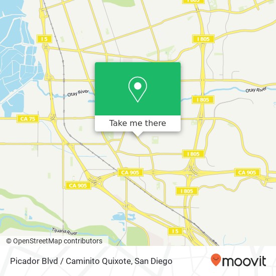 Mapa de Picador Blvd / Caminito Quixote