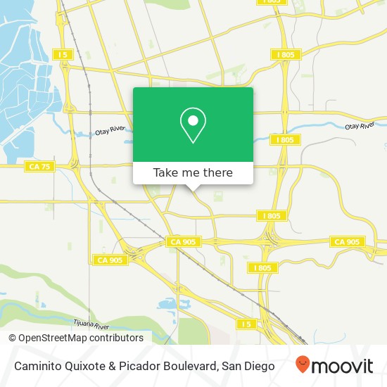 Caminito Quixote & Picador Boulevard map