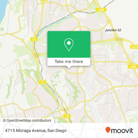 4715 Moraga Avenue map
