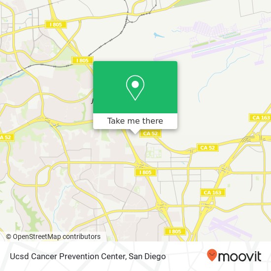 Mapa de Ucsd Cancer Prevention Center