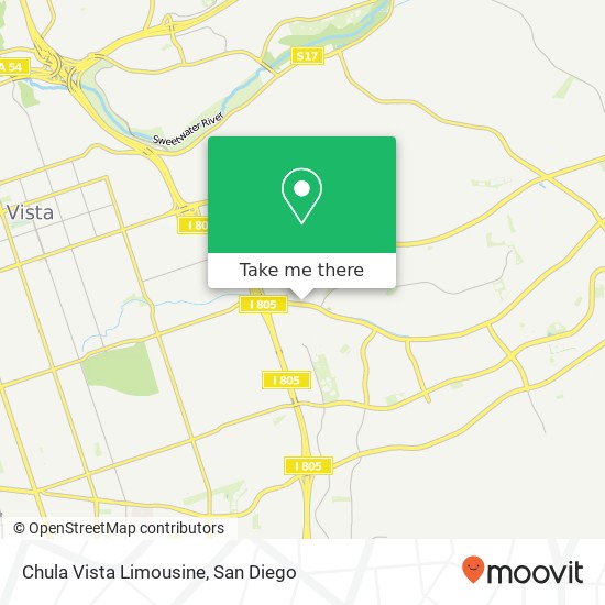 Chula Vista Limousine map