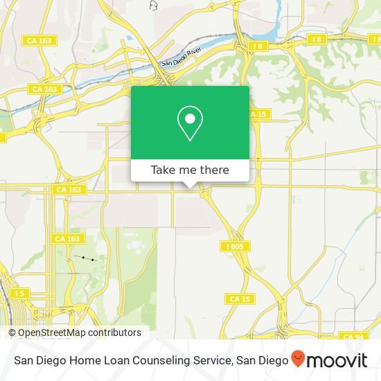 Mapa de San Diego Home Loan Counseling Service