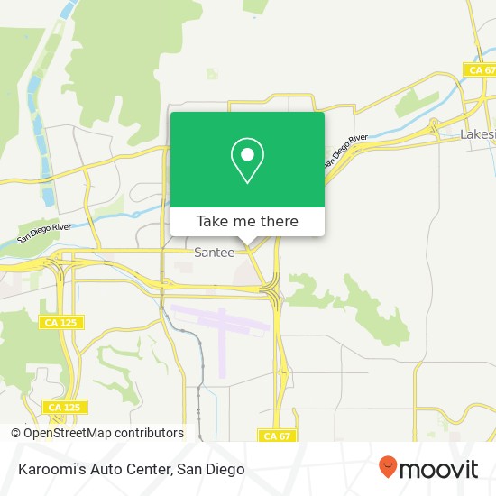 Karoomi's Auto Center map