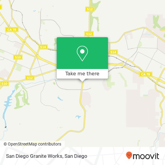 Mapa de San Diego Granite Works