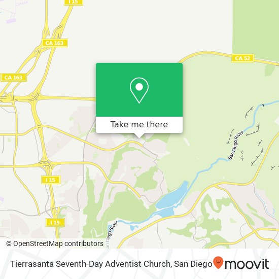 Tierrasanta Seventh-Day Adventist Church map