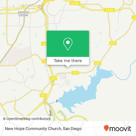 New Hope Community Church map