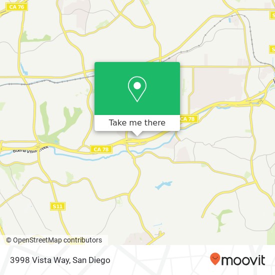 Mapa de 3998 Vista Way