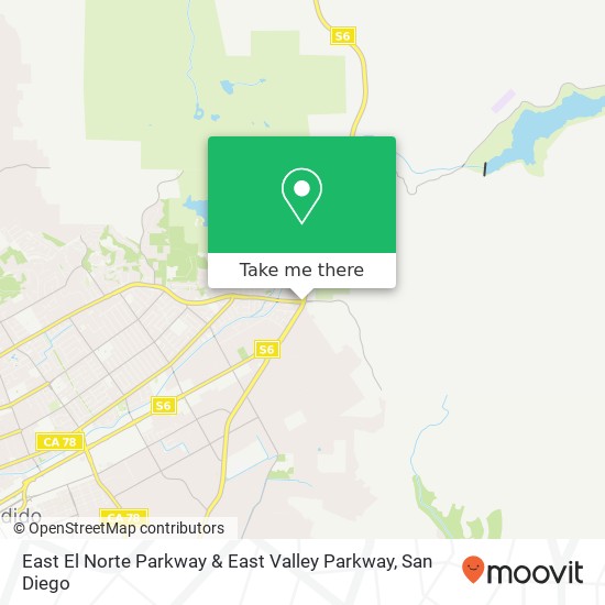 Mapa de East El Norte Parkway & East Valley Parkway