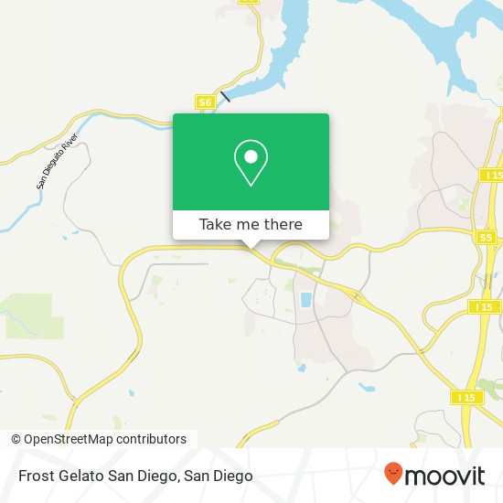 Mapa de Frost Gelato San Diego